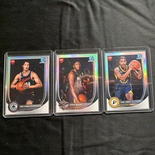 Panini Bowman University NBA Rookie Card Lot -Jones, Queen, Ndiebhausser -3 SSP 