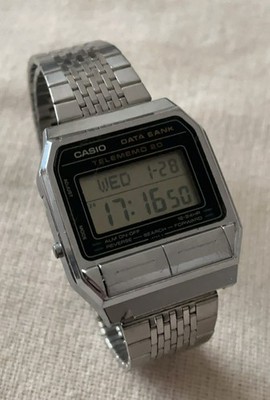 CASIO DB-202【669】Data Bank Vintage Digital Watch 1985 Telememo Rare Japan