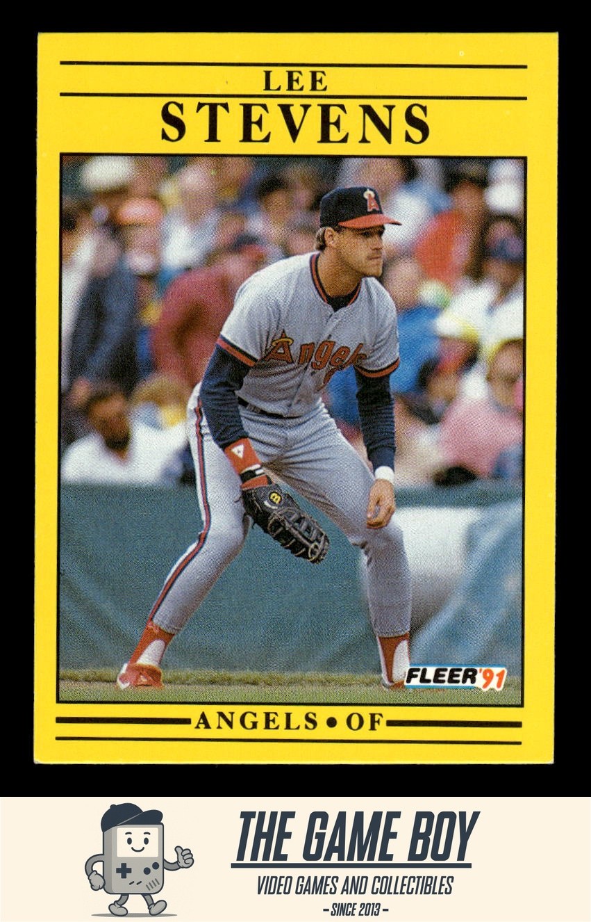 1991 Fleer #327 Lee Stevens California Angels