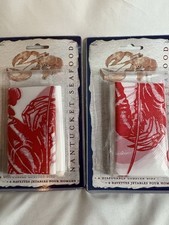 Nantucket Disposable Lobster Seafood Bibs Set of 2- 8 Bibs Total Great Fun