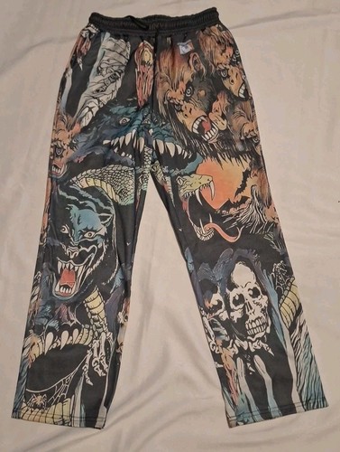 Many Monsters Jacquard Woven Tapestry "look"Pants Sweatpants unisex Print