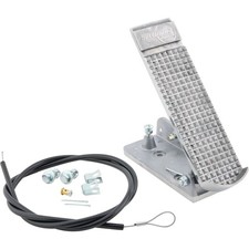 Cast Aluminum Accelerator Throttle Pedal Assembly Includes Heavy Duty Cable