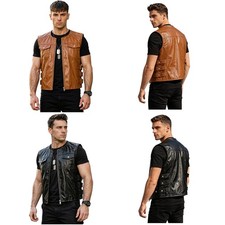 Men Waistcoat Party Jacket Sleeveless Vest Classic Outfit Adjustable Costume