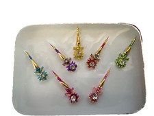 Indian Bollywood Bindi Body Jewel Self Adhesive, Crystal Forehead, Face Jewels