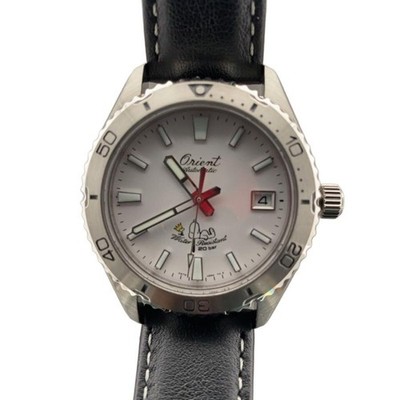 Orient Automatic Watch Analog Leather WHT BLK SS RA-AC0Q08S