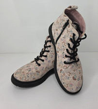 Girl's Zoe Zipper Boots Floral Pink - Art Class Size 5 B-702 