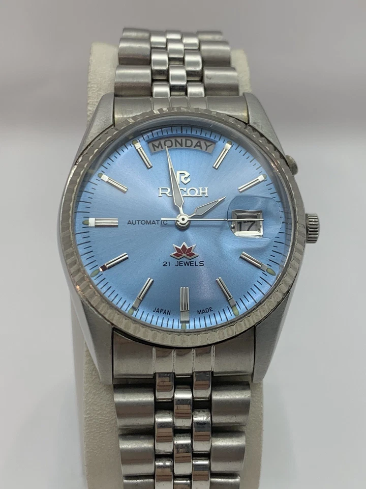 Автоматические мужские наручные часы Ricoh President 061121 21 камень Япония. - Изображение 4 из 4