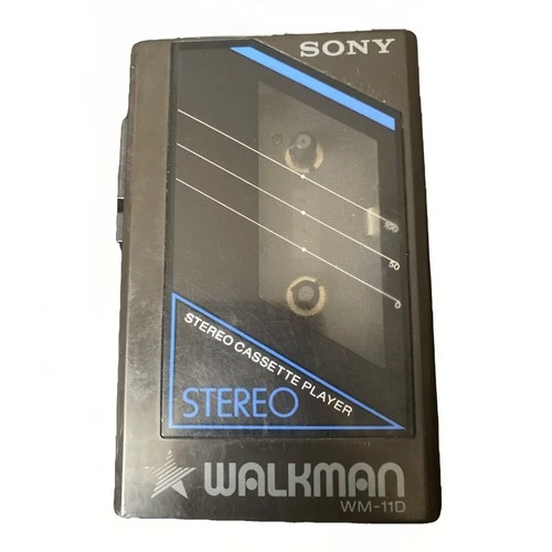Rare Sony Walkman Wm-11d Stereo Cassette Player Turns On Parts or Repair