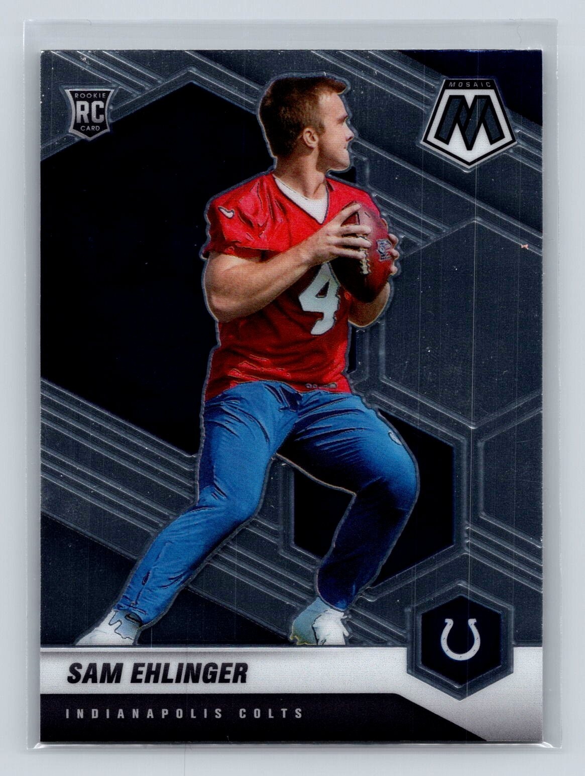 2021 Panini Mosaic Sam Ehlinger Rookie Indianapolis Colts #372 RC