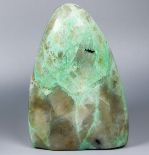 1.41lb Beautiful ! Natural Green Moonstones Quartz Crystal Freeform Reiki Statue - Picture 11 of 12