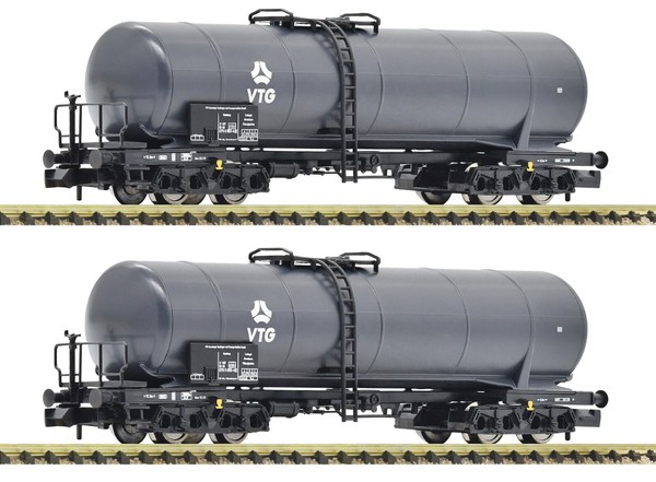 Spur N Fleischmann 825819 - 2-Tlg. Set: Kesselwagen, Vtg Neu Ovp-image