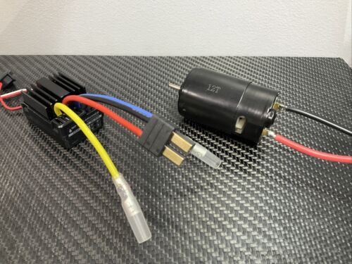 WP-1040 12T 1/10 gebürstete ESC Motor Combo für Traxxas Bandit Rustler RC Auto LKW - Bild 2 von 3
