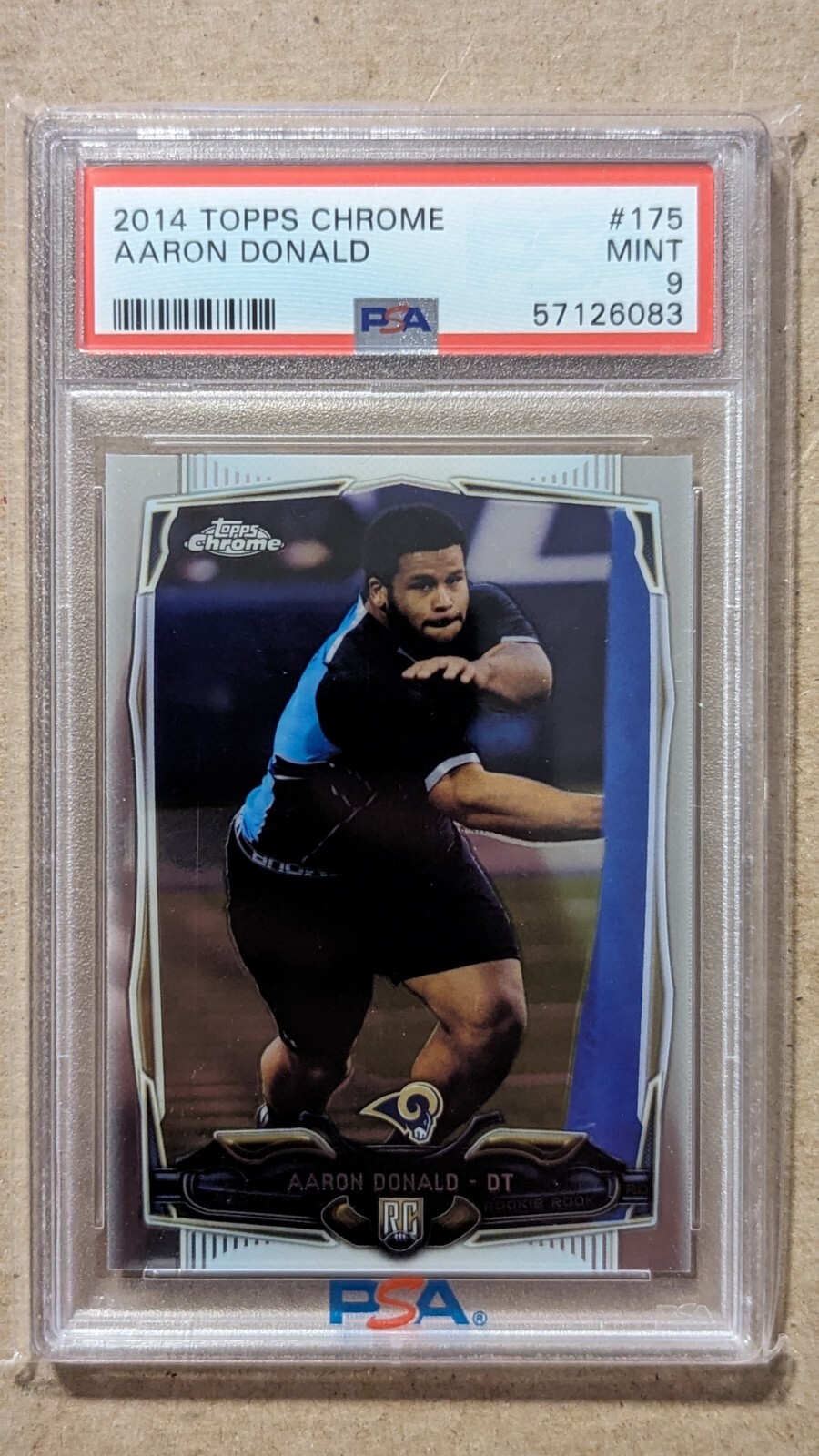 2014 Topps Chrome Aaron Donald RC PSA 9