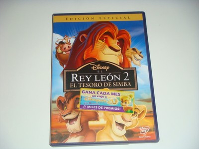 PELICULA EN DVD ''EL REY LEÓN 2'' DE WALT DISNEY. ESTA NUEVO.