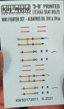 Kits World KW3D172011 1/72 3D decal WWI Fighter Set Albatros DII, DIII and DV(a)