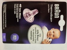 Braun LF40 Ear Thermometer ThermoScan Lens Filters, 40 pack Brand New Sealed 