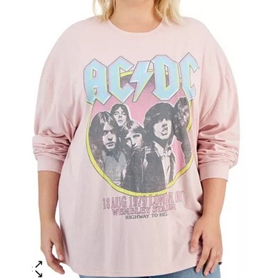 Grayson Threads, The Label Trendy Plus Size AC/DC Graphic Sweatshirt 3X 82501