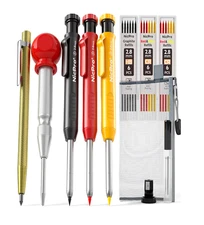 Nicpro 10 Pack Carpenter Pencils Mechanical, Construction Black,Yellow 
