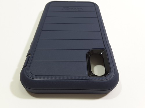 OtterBox DEFENDER SERIES Case & Holster for iPhone XR - Dark Blue/Tan - Picture 8 of 15