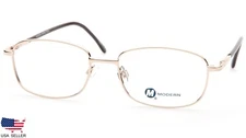 NEW MODERN OPTICAL WAYNE GOLD EYEGLASSES GLASSES METAL FRAME 50-17-140 B34mm