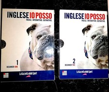 2CD + DVD + 2 LIBRI - INGLESE IO POSSO VIDEO LEZIONE ITALIANO INGLESE SCUOLA 