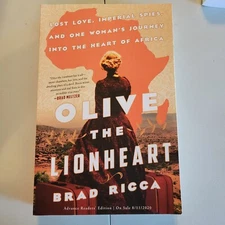 Olive the Lionheart By Brad Ricca ARC Uncorrected Proof Paperback Book