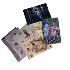 Vintage (2000's) Tree Free Greeting Cards - Fairy/Butterfly Edition