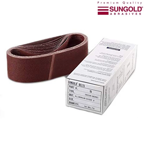 Sanding Belts 3 in. x 21 in. 120 Grit Cloth Aluminum Oxide X-Weight (10 Belts) - Picture 1 of 1