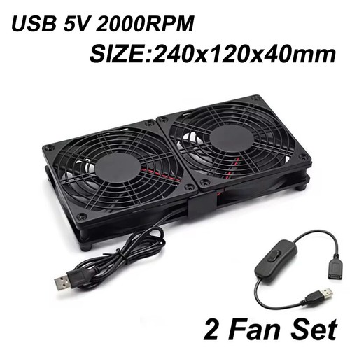 Router Fan DIY PC Cooler TV Box Wireless Cooling Silent Quiet DC5V USB Power LOT - Picture 26 of 29