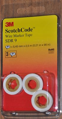 *** 3M Scotchcode Kabelmarkierer / Cablemarker Nachfüllrolle / Refill SDR-9 ***
