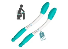 Fanwer Toilet Aids for Wiping - 15.7" Long Reach Comfort Butt Wiper Tools - Bath