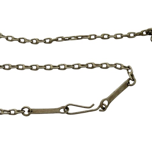 Antik Vintage Jugendstil Sterling Silber Russisches Porzellan Anhänger Halskette 11,4 g - Bild 5 von 6