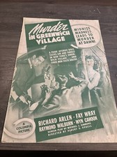 1937 Murder In Greenwich Village Pressbook Cover (A)