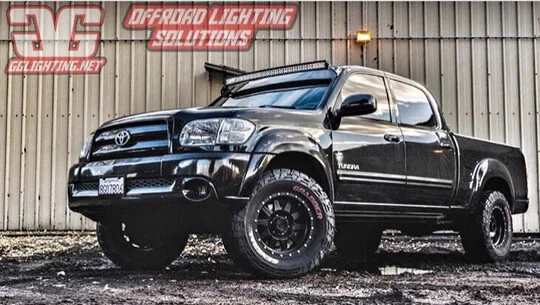 Toyota Tundra 2000-2006 doble cabina 50" barra de luz LED curva soportes de techo Foto 2 de 3