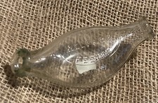 Vintage Welfare Feeder Milk Bottle Baby Feeding Double Ended Banana Glass UK