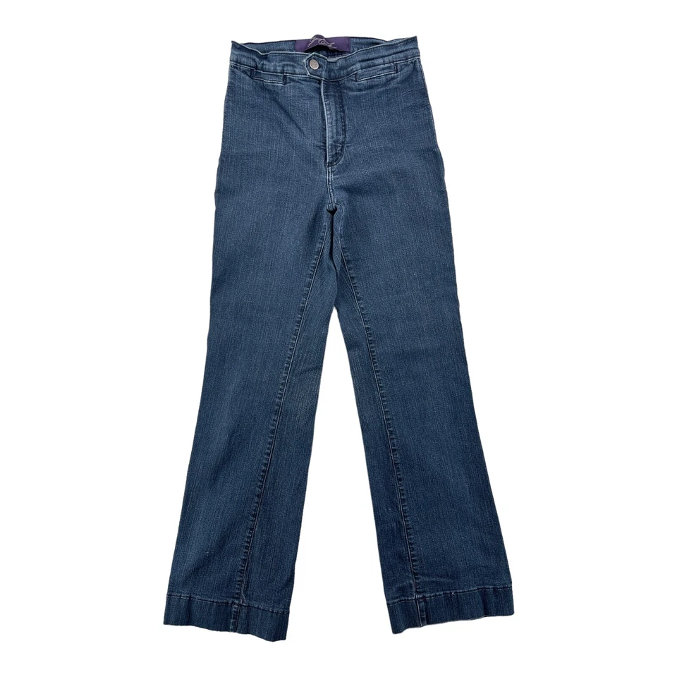 NYDJ Women’s Bootcut Jeans 6 Dark Blue Tummy Tuck Stretch Denim Made in USA - Image 4 of 4