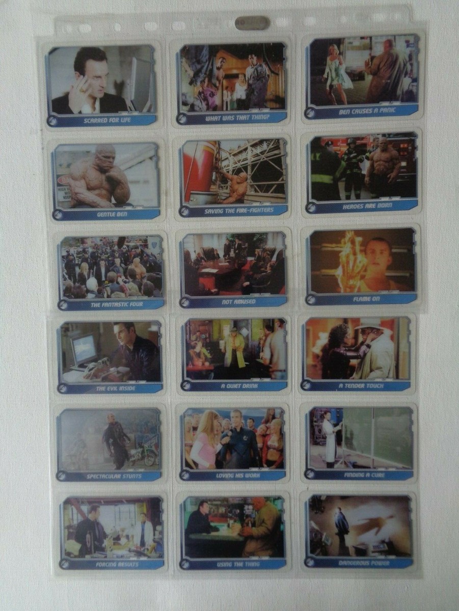Fantastic Four ( CELZ) Lamicard Full Base set of 60 Trading Cards