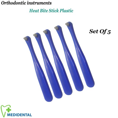 Set Of 5 - Orthodontic Accessories Dentist Heat Bite Stick Blue Band Seater Lab - 第 1/4 張圖片