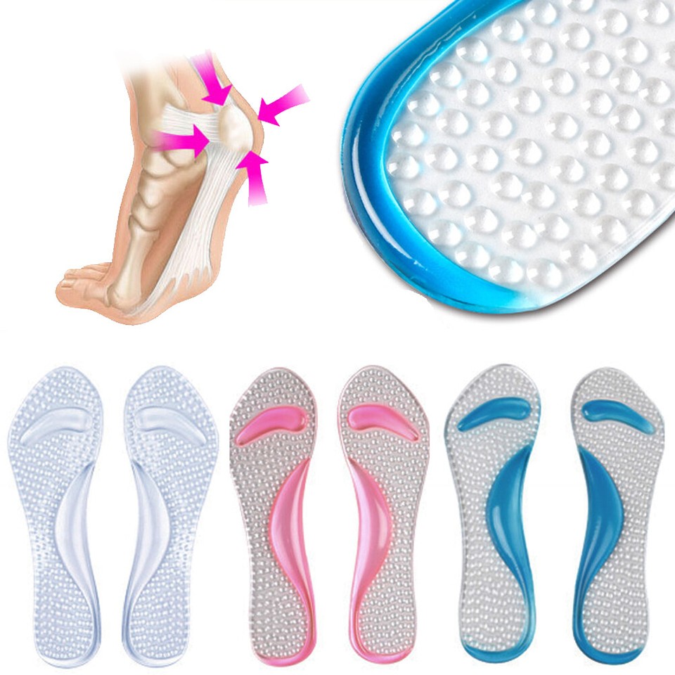 Gel Pads Arch Metatarsal Support Massage Insoles For HighHeels Sandal