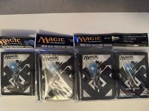 LOT OF 3 MAGIC THE GATHERING ULTRA PRO MI5 JACE 80 COUNT DECK PROTECTOR SLEEVES