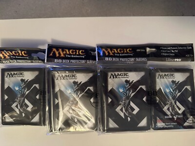 LOT OF 3 MAGIC THE GATHERING ULTRA PRO MI5 JACE 80 COUNT DECK PROTECTOR SLEEVES