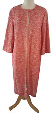 St John Long Evening Sequin Coat Jacket New Sz 10 Coral Pink Formal Wedding