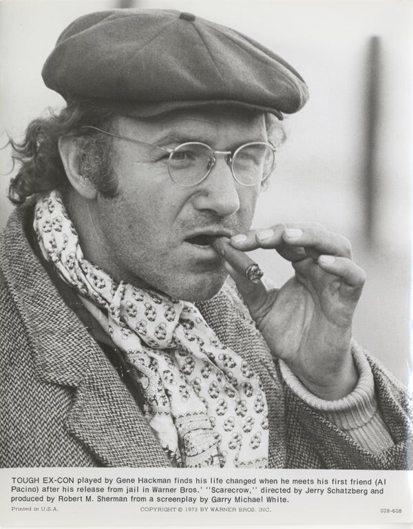 was gene hackman a cigarette smoker Scarecrow Smoking Cigar wearing Newsboy Cap Original 8x10 Photo WTF Happened to Gene Hackman?