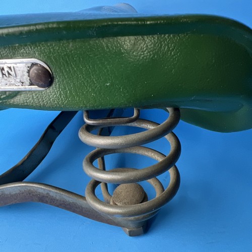 SCHWINN BICYCLE S SEAT GREEN / WHITE FOR VARSITY CONTINENTAL OTHERS VINTAGE S39 - Picture 11 of 22