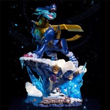Original Digimon Ishida Yamato Resin Statue Pre-order Metal Garurumon H48cm New
