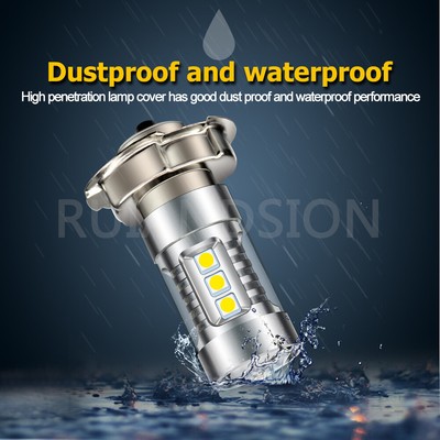 Ampoule Phare LED Moto P26S - Blanc 6000K, 10-30V, 1200LM - Compatible Cyclomoteur - Neuf
