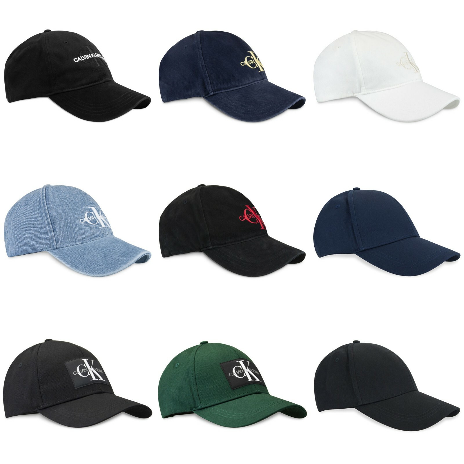 calvin klein side logo cap