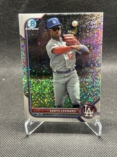 2022 Bowman Chrome Eddys Leonard Prospect Speckle Refractor /299 LA Dodgers 