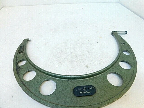 USED MITUTOYO (JAPAN)  OUTSIDE MICROMETER 10-11" (No. 103-225A)