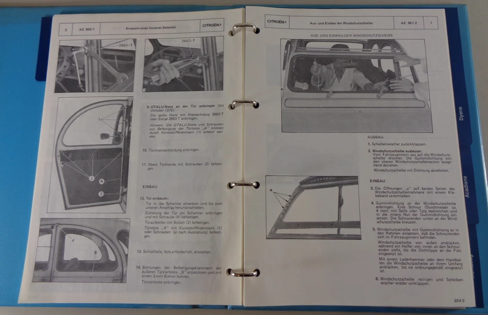 Manual de Taller Carrocería Citroen 2 Cv Pato, Dyane, Acadiane Stand 02/1982 - Imagen 4 de 4